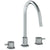 Watermark 22-7G-TIC Titanium Deck Mounted 3 Hole Gooseneck Kitchen Faucet