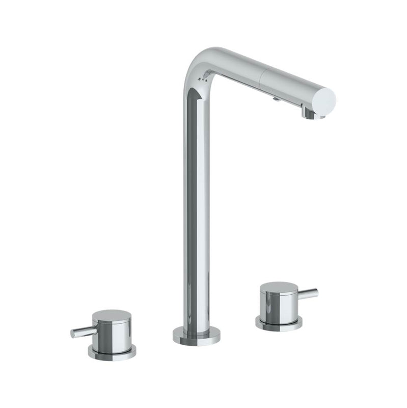 Watermark 22-7P1-TIB Deck Mounted 3 Hole Square Top Kitchen Faucet With Pull Out Spray - Parent