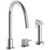 Watermark 22-7.1.3GA-TIC Titanium Deck Mounted 3 Hole Gooseneck Kitchen Set - Includes Side Spray