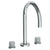 Watermark 22-8-TIA Titanium Deck Mounted 3 Hole Gooseneck Bath Set