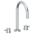Watermark 22-8-TIB Titanium Deck Mounted 3 Hole Gooseneck Bath Set