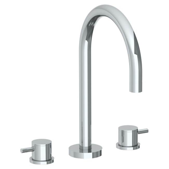 Watermark 22-8-TIB Titanium Deck Mounted 3 Hole Gooseneck Bath Set