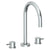 Watermark 22-8-TIB Titanium Deck Mounted 3 Hole Gooseneck Bath Set