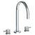Watermark 22-8-TIC Titanium Deck Mounted 3 Hole Gooseneck Bath Set