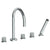 Watermark 22-8.1-TIA Titanium Deck Mounted 5 Hole Gooseneck Bath Set