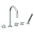 Watermark 22-8.1-TIB Titanium Deck Mounted 5 Hole Gooseneck Bath Set