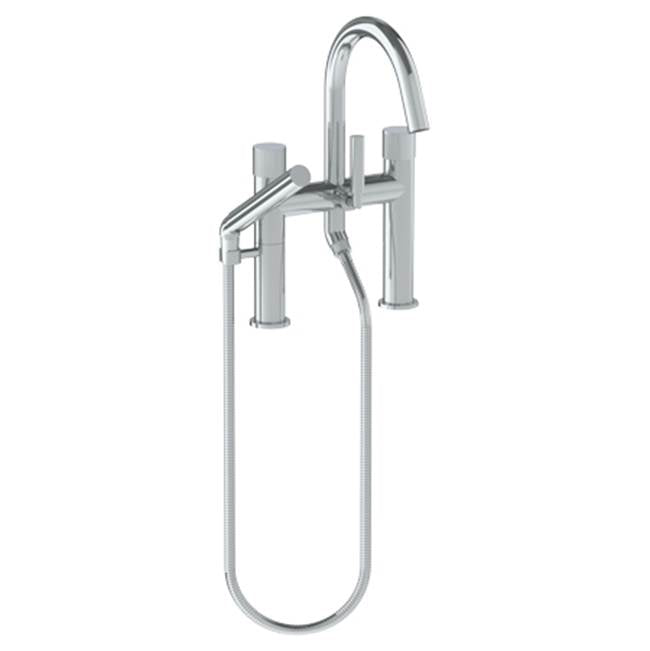 Watermark 22-8.2-TIA Titanium Deck Mounted Exposed Gooseneck Bath Set With Hand Shower