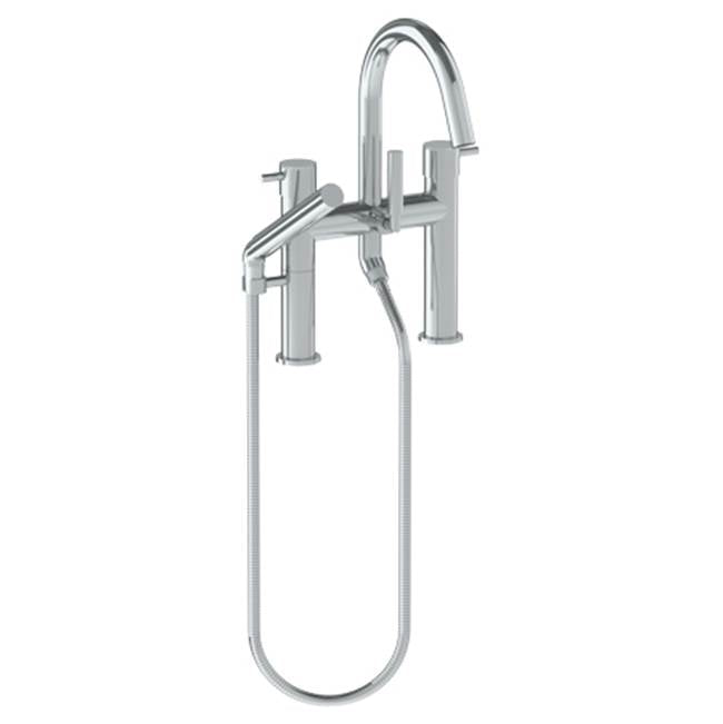 Watermark 22-8.2-TIB Titanium Deck Mounted Exposed Gooseneck Bath Set With Hand Shower