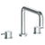 Watermark 22-8.26-TIB Titanium Deck Mounted 3 Hole Square Bath Set