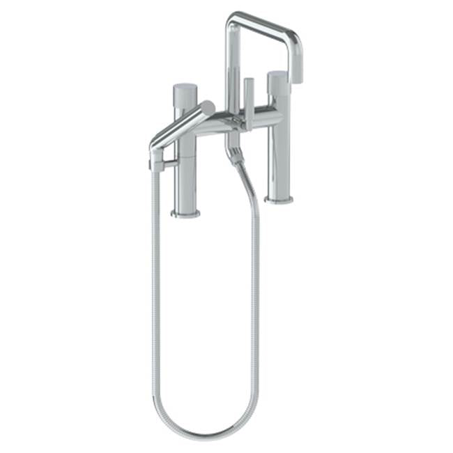 Watermark 22-8.26.2-TIA Titanium Deck Mounted Exposed Square Bath Set With Hand Shower