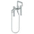 Watermark 22-8.26.2-TIA Titanium Deck Mounted Exposed Square Bath Set With Hand Shower