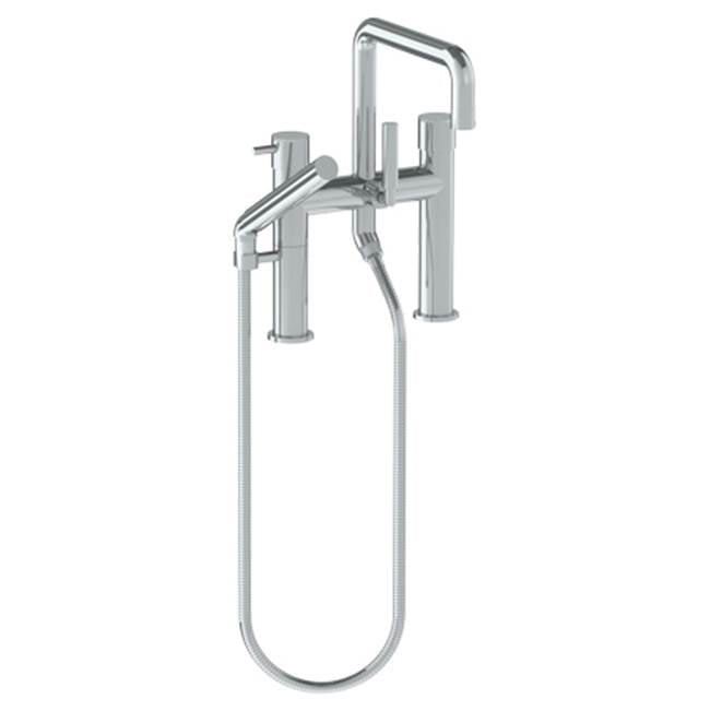 Watermark 22-8.26.2-TIB Titanium Deck Mounted Exposed Square Bath Set With Hand Shower