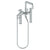 Watermark 22-8.26.2-TIB Titanium Deck Mounted Exposed Square Bath Set With Hand Shower
