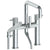 Watermark 22-8.26.2-TIC Titanium Deck Mounted Exposed Square Bath Set With Hand Shower