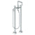Watermark 22-8.26.3-TIA Titanium Floor Standing Bath Set With Square Spout & Slim Hand Shower