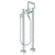 Watermark 22-8.26.3V-TIA Titanium Floor Standing Bath Set With Square Spout & Volume Hand Shower