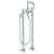 Watermark 22-8.26.3V-TIA Titanium Floor Standing Bath Set With Square Spout & Volume Hand Shower