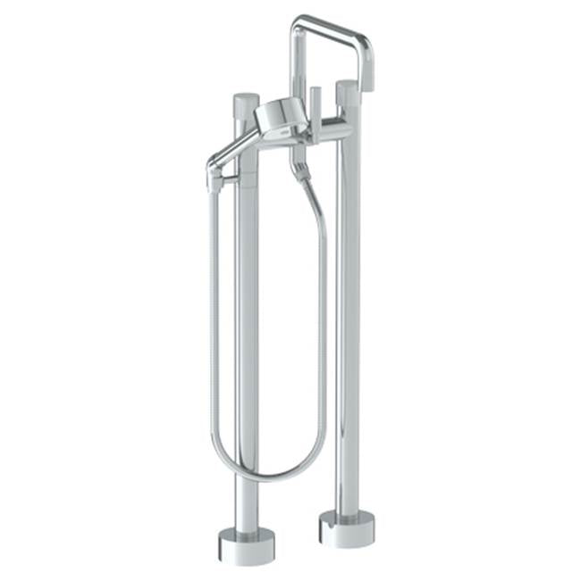 Watermark 22-8.26.3V-TIA Titanium Floor Standing Bath Set With Square Spout & Volume Hand Shower