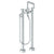 Watermark 22-8.26.3V-TIB Titanium Floor Standing Bath Set With Square Spout & Volume Hand Shower