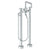 Watermark 22-8.26.3V-TIB Titanium Floor Standing Bath Set With Square Spout & Volume Hand Shower