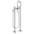 Watermark 22-8.3-TIA Titanium Floor Standing Bath Set With Gooseneck Spout & Slim Hand Shower