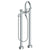 Watermark 22-8.3-TIC Titanium Floor Standing Bath Set With Gooseneck Spout & Slim Hand Shower