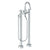 Watermark 22-8.3V-TIB Titanium Floor Standing Bath Set With Gooseneck Spout & Volume Hand Shower