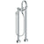 Watermark 22-8.3V-TIC Titanium Floor Standing Bath Set With Gooseneck Spout & Volume Hand Shower