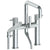 Watermark 22-8.26.2-TIC Titanium Deck Mounted Exposed Square Bath Set With Hand Shower