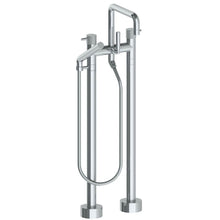 Load image into Gallery viewer, Watermark 22-8.26.3-TIC Titanium Floor Standing Bath Set With Square Spout &amp; Slim Hand Shower