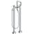 Watermark 22-8.26.3-TIC Titanium Floor Standing Bath Set With Square Spout & Slim Hand Shower