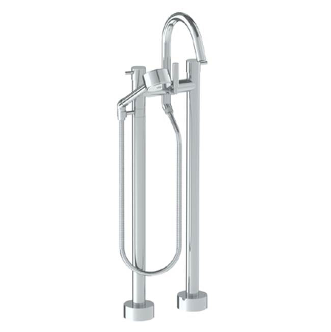 Watermark 22-8.3V-TIB Titanium Floor Standing Bath Set With Gooseneck Spout & Volume Hand Shower - Parent