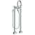 Watermark 22-8.3V-TIC Titanium Floor Standing Bath Set With Gooseneck Spout & Volume Hand Shower