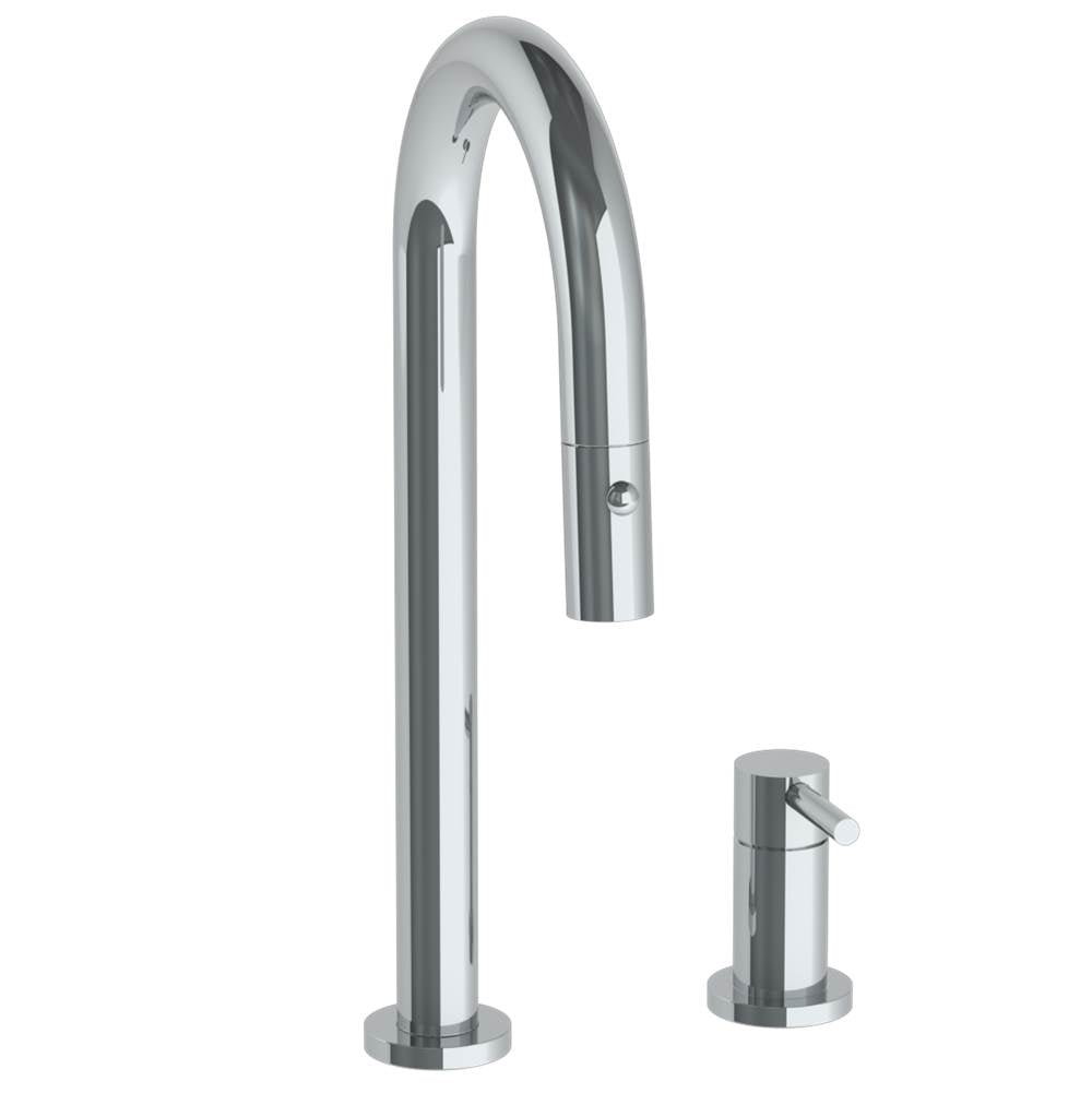 Watermark 22-9.1.3PG2-TIBV Deck Mounted 2 Hole Gooseneck Prep Faucet With Pull Down Spray - Parent