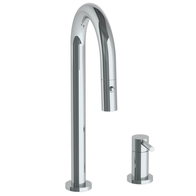 Watermark 22-9.1.3PG2-TIBV Deck Mounted 2 Hole Gooseneck Prep Faucet With Pull Down Spray - Parent
