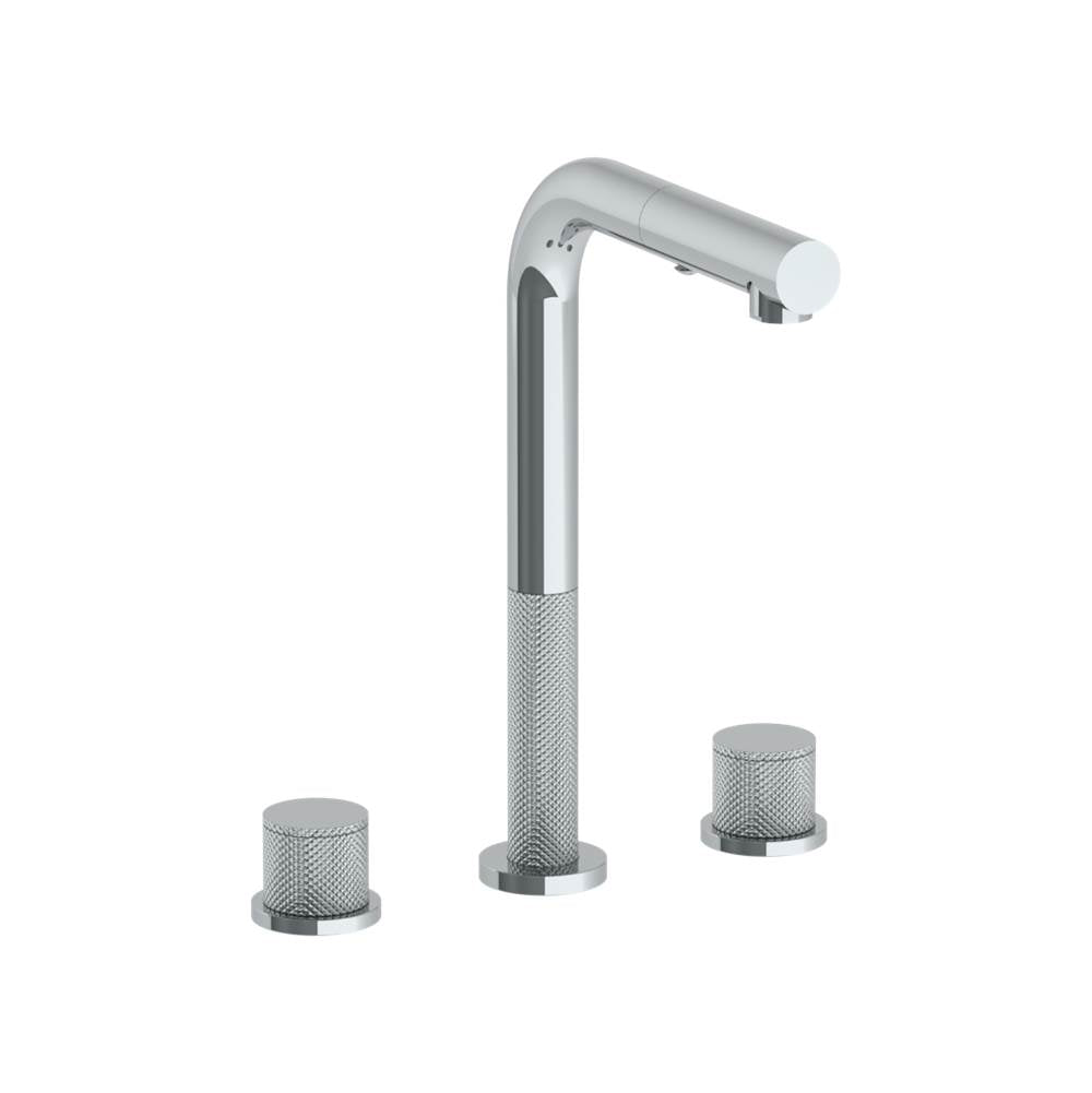 Watermark 22-9P3-TIA Deck Mounted 3 Hole Square Top Prep Faucet With Pull Out Spray - Parent