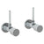 Watermark 22-MAS1-TIA Titanium Lavatory Angle Stop Kit -1/2? Compression X 3/8? Od Compression