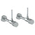 Watermark 22-MAS3-TIA Titanium Lavatory Angle Stop Kit -1/2? Sweat X 3/8? Od Compression