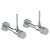 Watermark 22-MAS3-TIA Titanium Lavatory Angle Stop Kit -1/2? Sweat X 3/8? Od Compression