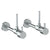 Watermark 22-MAS3-TIB Titanium Lavatory Angle Stop Kit -1/2? Sweat X 3/8? Od Compression