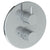 Watermark 22-T20-TIB Titanium Wall Mounted Thermostatic Shower Trim With Built-In Control 7-1/2" Diameter - Parent
