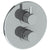 Watermark 22-T20-TIC Titanium Wall Mounted Thermostatic Shower Trim With Built-In Control 7-1/2" Diameter - Parent