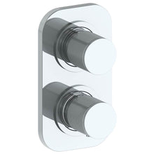 Load image into Gallery viewer, Watermark 22-T25-TIA Titanium Wall Mounted Mini Thermostatic Shower Trim With Built-In Control 3-1/2&quot; X 6-1/4&quot;.