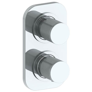 Watermark 22-T25-TIA Titanium Wall Mounted Mini Thermostatic Shower Trim With Built-In Control 3-1/2" X 6-1/4".