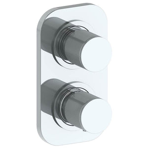 Watermark 22-T25-TIA Titanium Wall Mounted Mini Thermostatic Shower Trim With Built-In Control 3-1/2" X 6-1/4".