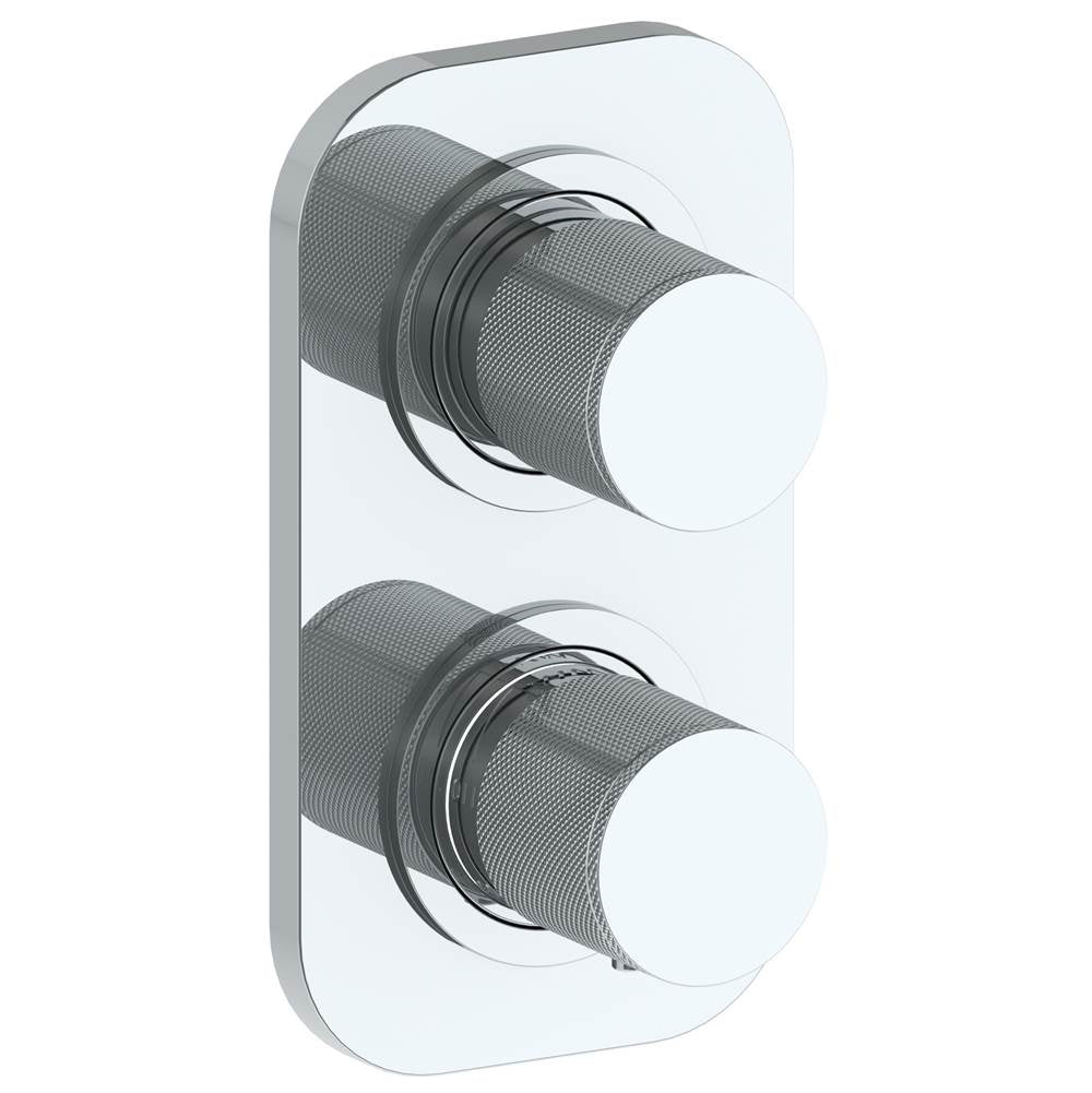 Watermark 22-T25-TIA Titanium Wall Mounted Mini Thermostatic Shower Trim With Built-In Control 3-1/2