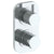 Watermark 22-T25-TIB Titanium Wall Mounted Mini Thermostatic Shower Trim With Built-In Control 3-1/2" X 6-1/4".