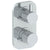 Watermark 22-T25-TIC Titanium Wall Mounted Mini Thermostatic Shower Trim With Built-In Control 3-1/2" X 6-1/4".