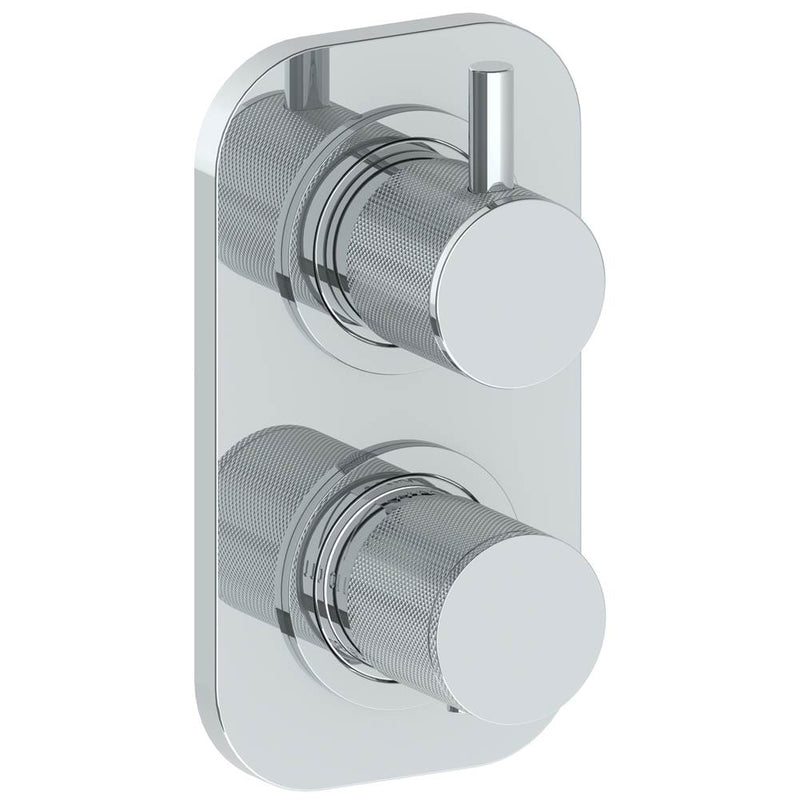 Watermark 22-T25-TIC Titanium Wall Mounted Mini Thermostatic Shower Trim With Built-In Control 3-1/2" X 6-1/4".