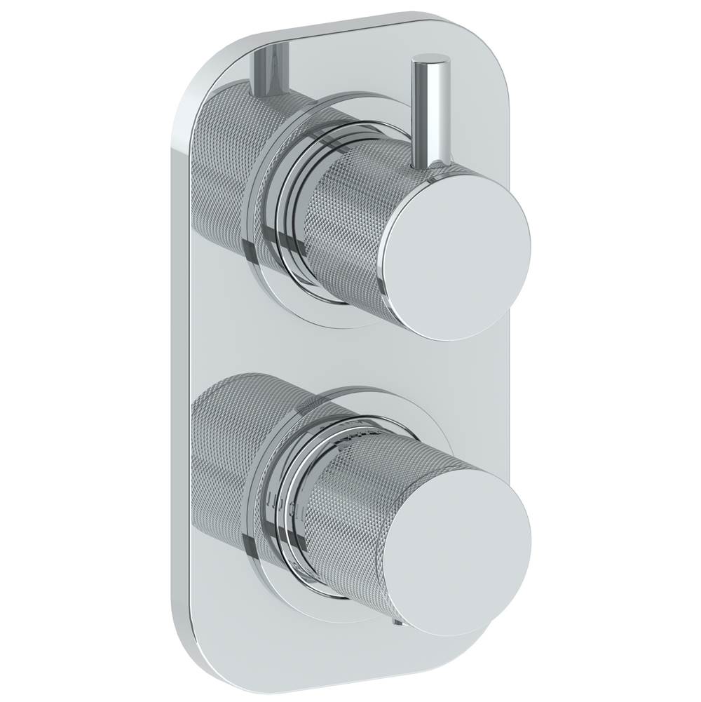 Watermark 22-T25-TIC Titanium Wall Mounted Mini Thermostatic Shower Trim With Built-In Control 3-1/2" X 6-1/4". - Parent